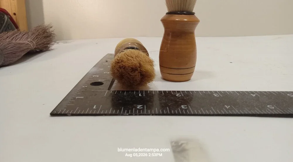 Set of 2 Vintage Wooden Handle Shaving Brushes Boar Bristle 5